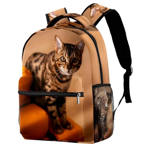 Sac de voyage décontracté imprimé chat sur canapé pour weekend et sorties citadines