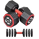 Yoleo Verstellbare Hantel Set, 4 In 1 Freie Gewichte Hanteln Set FüR Home Gym, 4kg 6kg 8kg 10kg Hanteln Paar Mit...