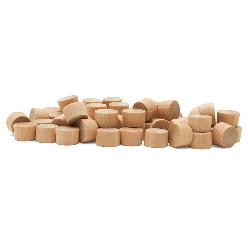 Maple Wood Plugs - 100 Pack for Furniture Repair -1