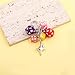 FunBoat Dice Keychain Charm, Mini Resin Lucky Handbag Bag Crystal Key Chain, Colorful Key Chain Trinket Ornament Accessory (Color)
