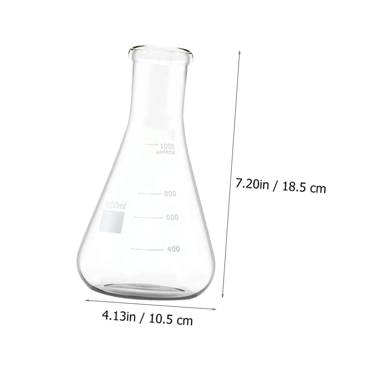 5pezzi Conici Vetro Borosilicato Ad Triangolari Capacità Pratici Per e