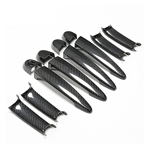 Pureuv Compatible With Bmw 3 Series E90 E92 E93 F30 F35 2005-2015 Gt F34 Real Carbon Fiber Car Exterior Door Handles Covers Stickers Car Styling (Color : All Covers-01, Size : Right Hand Drive) #TOP5