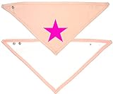 NEON PINK STAR Baby Bib rosa/bianco Bandana fazzoletto da collo