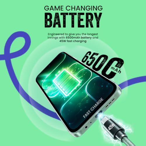 Image of Tecno POP X 5G (Ripple Green, 4GB+128GB) | 6500mAh+45W Fast Charger | IP64 Pro | MIL-STD 810H Protection | Upto 18GB* RAM | Fastest 8X Network Speed* with URSP | 120Hz Smooth Display | 50MP Camera