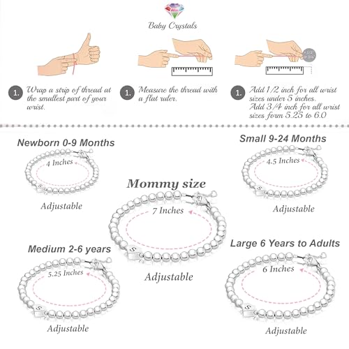 Personalized Baby Gifts, Sterling Silver Jewelry Initial Bracelet A-Z Alphabet Letter Charm Bracelet, Custom Bracelets for Girls and Boys, Birthday Gift for Women, Baptism, Toddler, Teen3