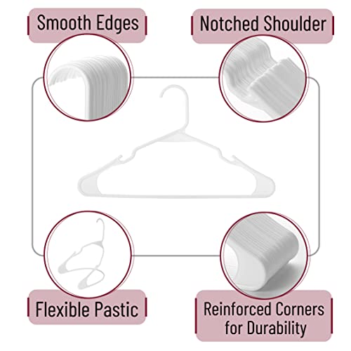 Mr. Pen- Plastic Hanger, 20 Pack, White Plastic Hangers, Hangers, Clothes Hanger, Coat Hanger, White Hangers, Clothes Hangers Plastic, White Hangers Plastic, Plastic Hangers 20 Pack, Hangers White #TOP3