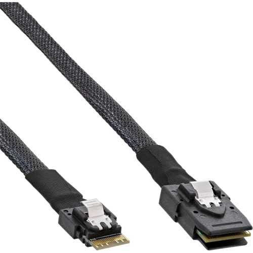 Câble SAS pour serveur InLine 27645A liaison contrôleur disque Serial Attached SCSI 0,5m
