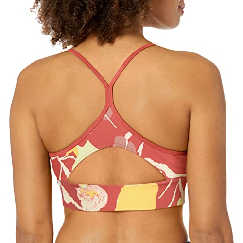 Image of Reebok Women's Satin 91% PES /9% El-Interlock-Hydrophilic Finish /Print-Digital Sublimation-Disperse Classic Workout Sports Bra