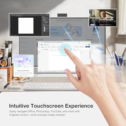 Image of Dell-All in One Desktop-Computer 24 inch Touchscreen FHD IPS Display -Intel Core 7 150U Beat i7-1355U- 32GB RAM -1TB PCIe SSD -Windows 11 Pro Office 365 One Year -Wired Keyboard Mouse Set -Business