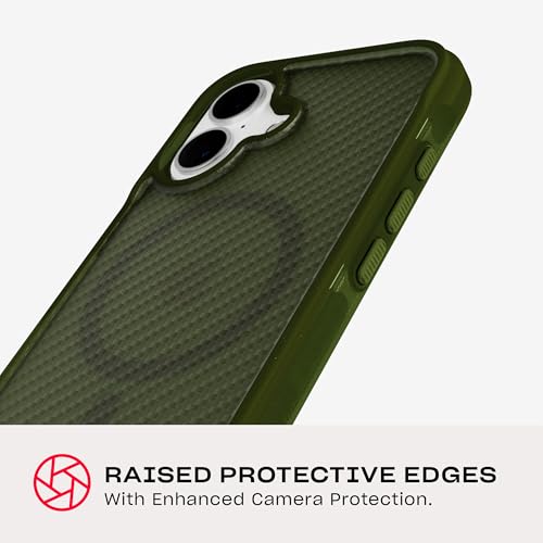 Image of Tech21 EvoArmor for iPhone 16 Compatible with MagSafe - Impact Protection Case 21x Military Standard Tested in Green