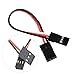 Yiqigou 10 pcs 3.93inch JR Style Servo Extension Cable Cord Wire - 3-Pin JR Plug Male to Male RC Servo Wire Extension Cord