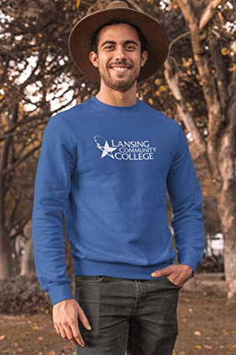 Lansing Community College Logo One Color Unisex Crewneck Sweatshirt - LCC Stars Apparel2