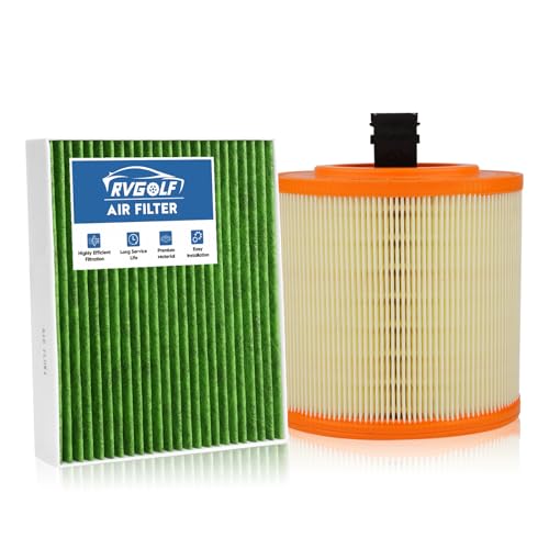Image of Engine+Cabin Air Filter Fit for 2016-2019 Chevrolet Cruze 4Cyl 1.4L | 2016-2019 Cadillac ATS V6-3.6L (Not Limited), CF11966, 13367308, 99% Filtration Efficiency, Easy Install, Odor control