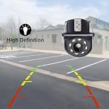 Kamera cofania Sound Way wodoodporna do samochodów i ciężarówek – kamera tylna HD IP68 z noktowizją, szeroki kąt 170°, diody IR, uniwersalna do SUV, kamperów i vanów – czarna