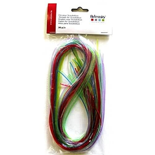 Artemio 22010004 30 Threads for Scoubidous Glitter