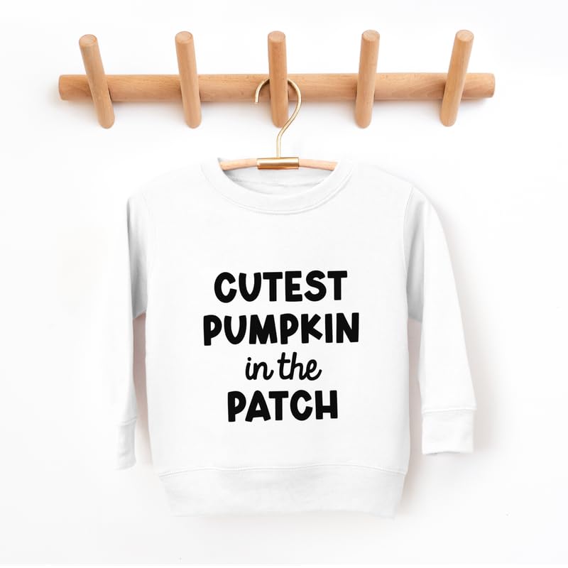 Bump and Beyond Designs Boys and Girls Halloween Sweatshirt, Cutest Pumpkin in The Patch3