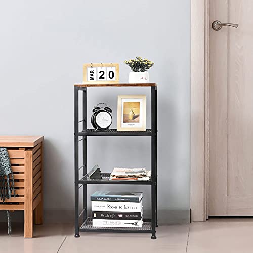 Kitchenbakersrackmicrowavecart4tierislandservingbarcartonwheelindustrialwoodendsidetablestoragetrolleyrackforbedsidebathroomandoffice Urban Country Home Decor Kitchen bakers rack microwave cart 4 tier island serving bar cart on wheel industrial wood end side table storage trolley rack for bedside bathroom and office urban country home decor