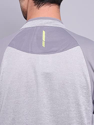 Image of TECHNOSPORT Men's Polyester Slim Fit T-Shirt
