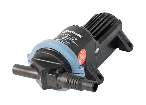 Whale BP1552 Gulper 220 Pump, Manages Gray Waste, 3.5 GPM Flow Rate, 12V DC, ¾-Inch Hose Connections, Black by Whale - Used condition - US$113.41