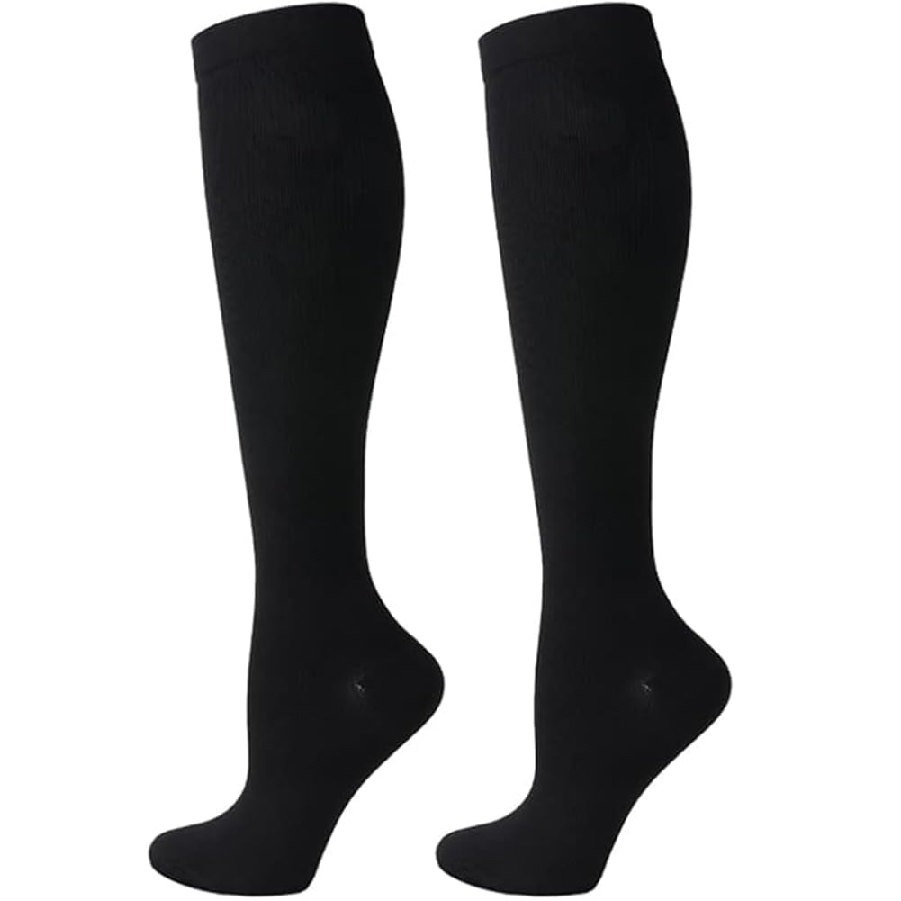 2 Pairs Compression Socks for Women Men Circulation-Best Support for Nurses,Running,Athletic,Travel