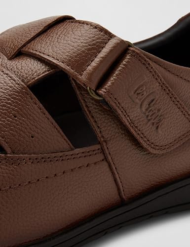 Image of Lee Cooper LC9613C Men's Leather Sandal I Comfortable | Stylish Sandal for Men's Office & Business