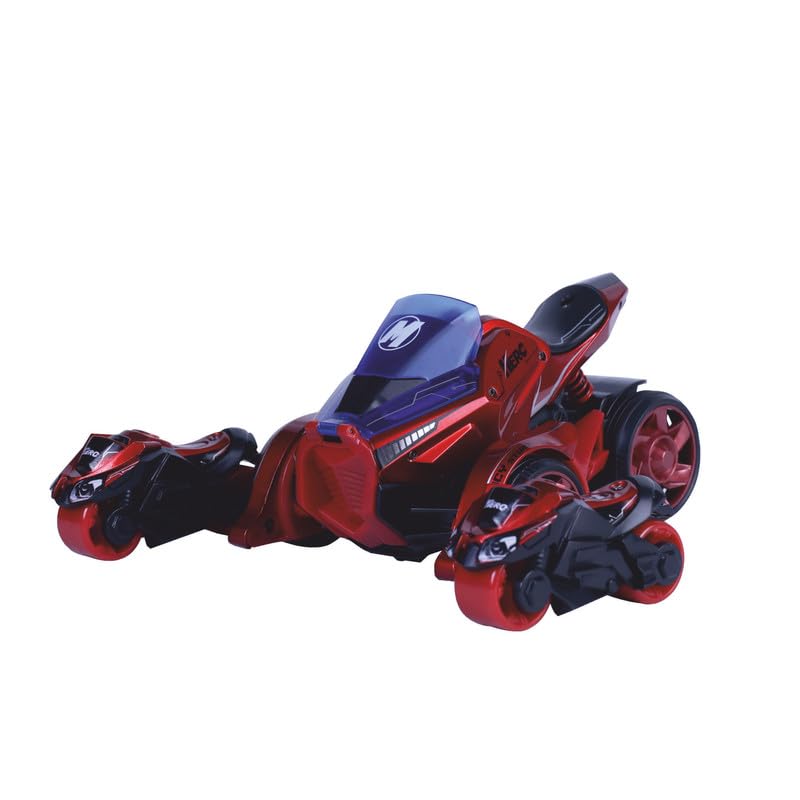 Image of Pull Back Motorcycle & Racing Car Toy - Two-in-One Ejection Chariot with Dynamic Music & Lighting Effects, High-Speed Action, Durable Design, and Interactive Fun for Kids