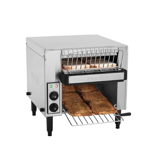 Dualit Conveyor Toaster for Hotels and Restaurants - Catering Toaster - Hotel Toaster - 560 Slices an Hour - Stainless Steel Construction - 9 Browning Levels - Anti Tamper Guard included