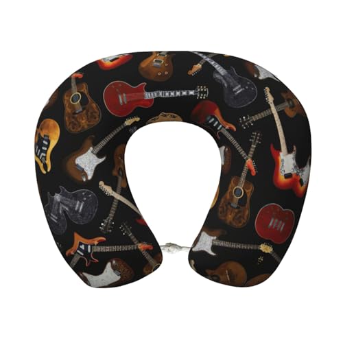Almohada U-Neck Espuma viscoelástica Negro Tamaño único miniatura 1