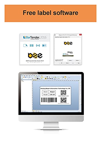 Image of Thermal Barcode Label Printer Support 4x6 Shipping Label Printe Bluetooth WiFi Support Adhesive Sticker Paper(100 * 100)