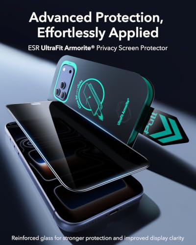 Image of ESR 3 Pack for iPhone 2026 Pro Privacy Screen Protector, Armorite