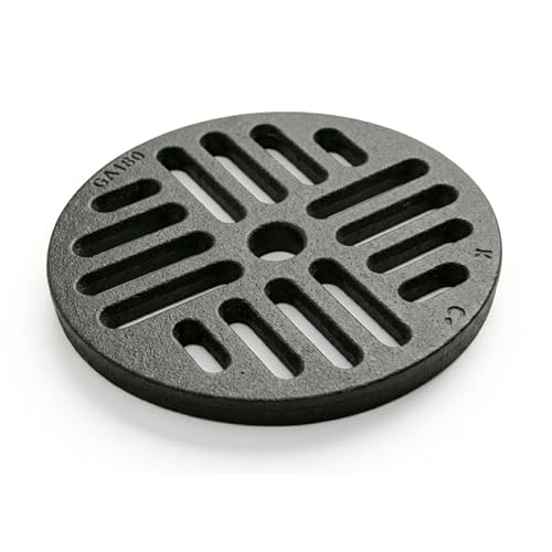 Grille Cendre en Fonte Circulaire | Remplacement Universel pour poêles à Bois, cheminées et Fours | épaisseur 1 cm, Ventilation optimisée | Diamètre 18,0...