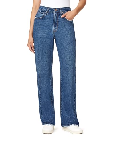 kensie Jeans for Women The Izzy High Rise Relaxed Straight 31-Inch Inseam, Sizes 0-122