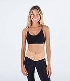 Hurley Damen H2o Dri nahtloses Bralette T-Shirt, Kaviar, L