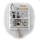 utexbel GROßE Badezimmer Regal: Handgefertigt aus Qualität hergestellt Holz, stabile Wand, sorgt für Festigkeit und Haltbarkeit. Plus, The Elegant beenden sieht großen mit eine Auswahl an badezimmerdekor Stile.