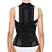 ORTONYX Full Back Support Brace with Removable Dorso-lumbar Pad - Upper and Lower Back Pain Relief, Thoracic Kyphosis, Rounded Shoulders, Posture Correction / L