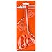 JAM PAPER Multi-Purpose Precision Scissors - 8 Inch - Orange - Ergonomic Handle & Stainless Steel Blades - Sold Individually
