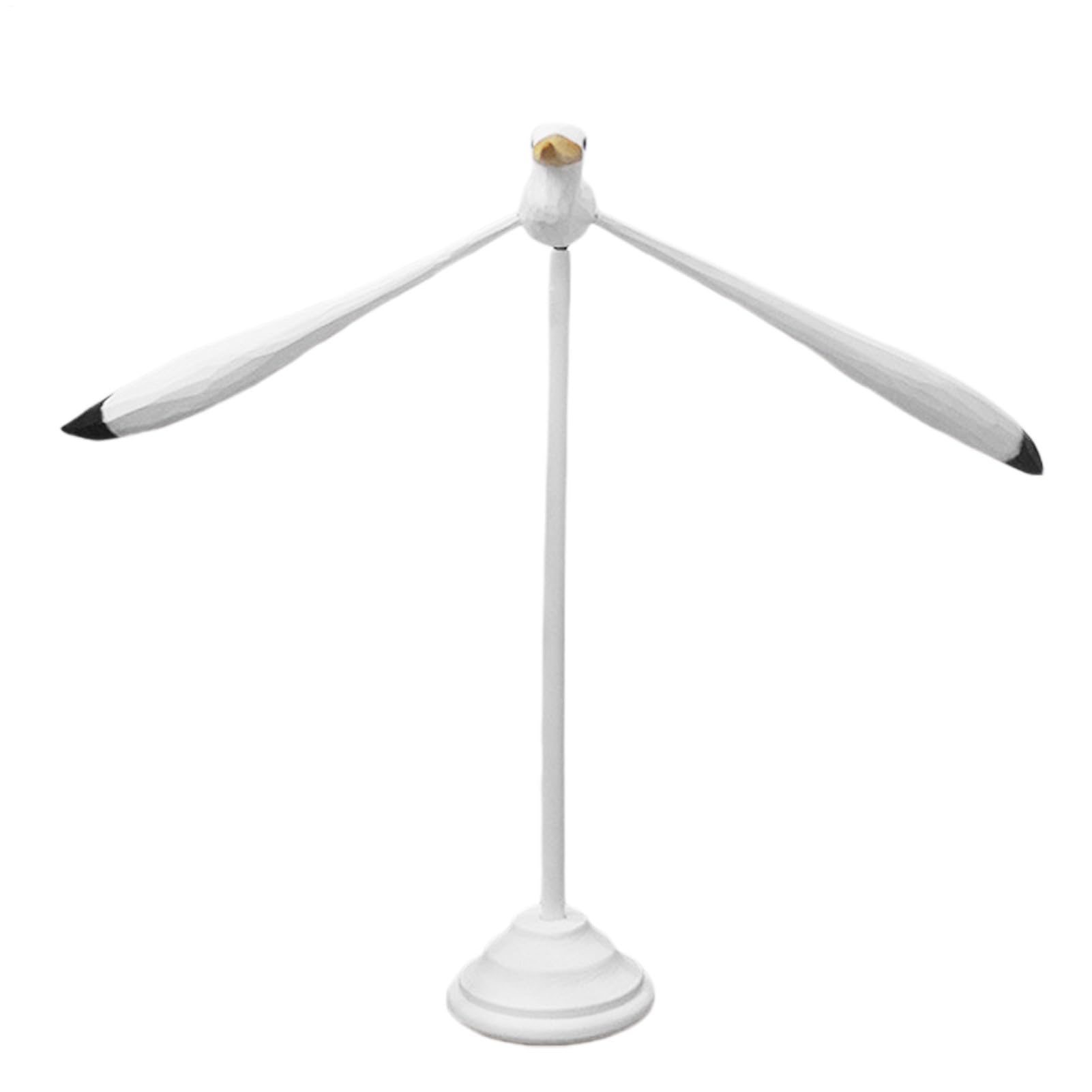 Sculpture d'oiseau de mer d'équilibre métallique pour décoration de table