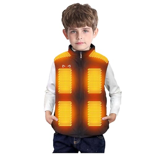 Heated Vest for Boys Girls Charging Heated Gilet 3 Adjustable Temperature Heated Waistcoat Heated Jacket 3 Heat Zones
