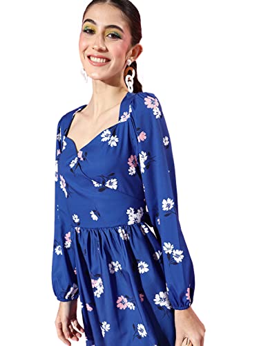 Image of SERA Women's Polyester A-Line Casual Dress