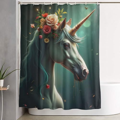 Rideau de douche 152x182 tissu épais résistant lavable - 8