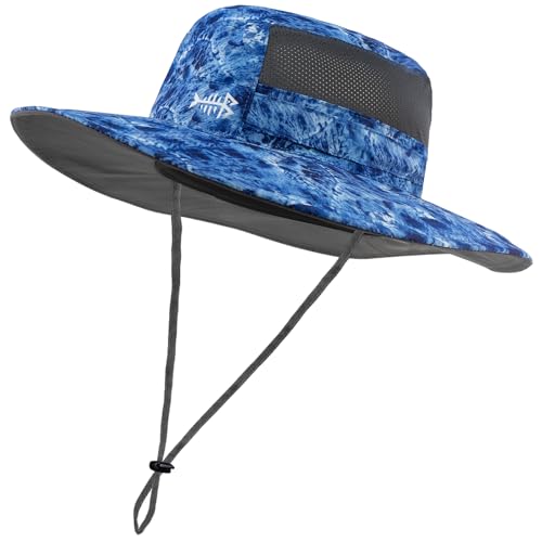 Image of BASSDASH UPF 50+ Sun Fishing Hat Water Resistant with Detachable Neck Flap