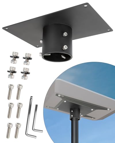 Starlink Flat High Performance Pipe Adapter, Beciety Mounting Kit for Antenna, Pole, and Roof Mount