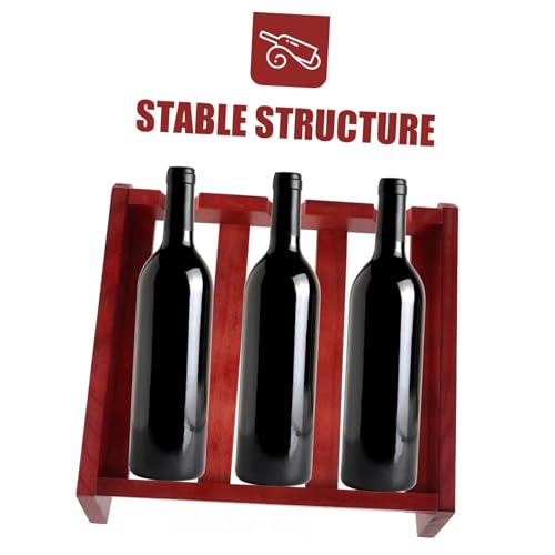 Soporte de Vino de Madera para Botellas Diseño Compacto Elegante miniatura 3