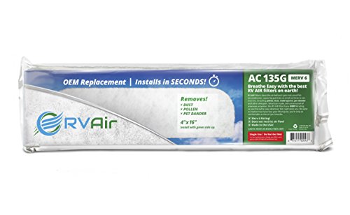 RV Air RV AC Filter | AC 135G Air Filters for RV Air Conditioner | Made in USA RV Filter to Replace Standard RV Air Conditioner Filters for Better Airflow and Cleaner Air | MERV 6 Rated - 2 Filters