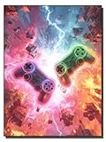 HOLXSW Malen nach Zahlen Kits für Erwachsene Neon-Spielwelt Diy Digitales Ölgemälde Geschenk Kits Vorgedruckte Leinwand Kunst Dekoration -16 * 20 Zoll Rahmenlos
