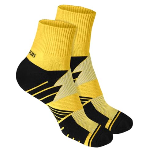 Image of HEELIUM Bamboo Athletic Socks for Men & Women | 3X Tougher & Durable, Ultra Soft & Blister Resistant | Perfect for Gym, Sports & Long Distance Running