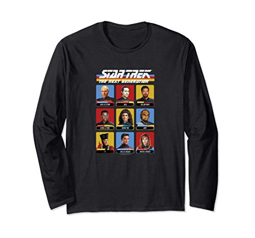 Star Trek Next Generation 9 Cast Members Manga Larga