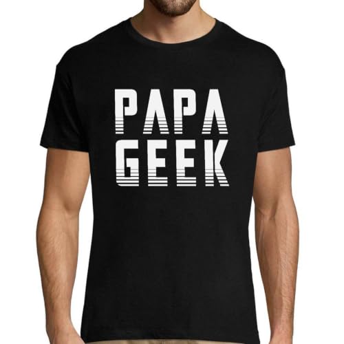T-Shirt Homme Papa Geek fini les pannes d'idées cadeaux originaux