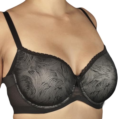 Selene Violeta Sujetador con Aros, Opaco, Negro (Negro), 115 (Tamaño del Fabricante:C.115) para Mujer
