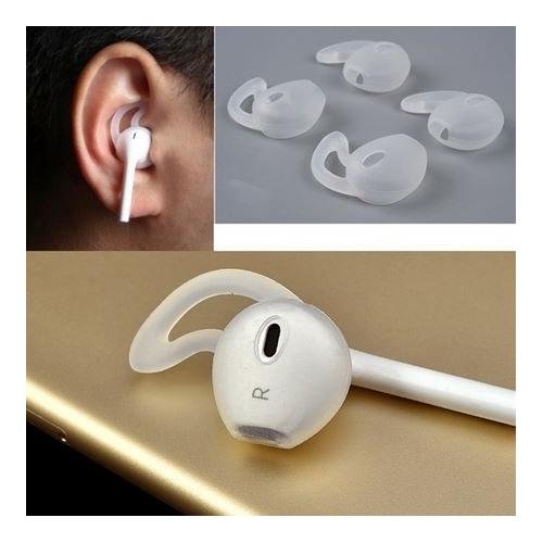 Silicone Sport Tips (2 Pairs) for The Apple Earpods and Earbuds Compatible with iPhone 7/6 / 6S / 6 Plus/ 5S/ 5C/ 5 Earphones Headphones Earbuds by Pantheon
